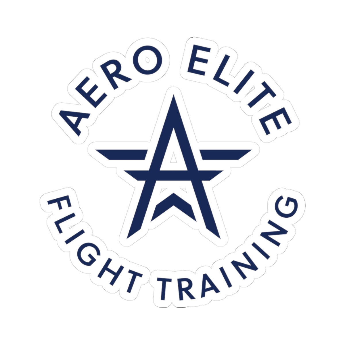 Aero Elite Flight Training Kiss-Cut Sticker — Logo Decal
